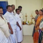 பழனி அருகே ஆயக்குடியில் காணொளியின் மூலம் நூலக இணைப்பு கட்டிட திறப்பு விழா.