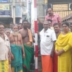 பெரியகுளம் அருள்மிகு ஸ்ரீ கௌமாரியம்மன் திருக்கோவில் திருவிழா முகூர்த்தக்கால் ஊன்றுதல் நிகழ்வு