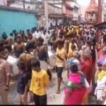 சோழவந்தான் ஜெனகை மாரியம்மன் கோவில் வைகாசி திருவிழா தேரோட்டம் ஆயிரக்கணக்கானோர் தேரை வடம் பிடித்து இழுத்தனர்