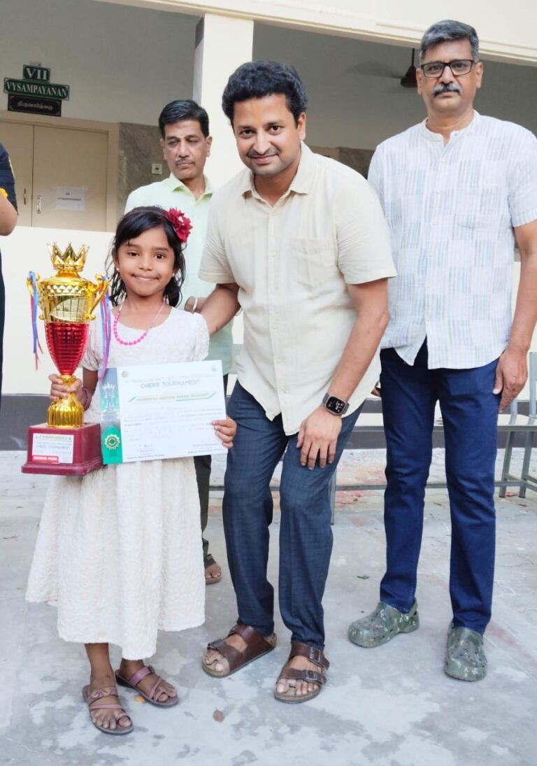 திருச்சி மாவட்ட அளவிலான சதுரங்கப் போட்டியில் இலால்குடி மாணவிக்கு இரண்டாம் பரிசு