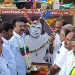 மதுரையில் முருக பக்தர்கள் மாநாட்டை முன்னிட்டு வேல் பூஜை.