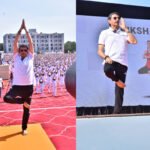 மதுரை வேலம்மாள் பள்ளியில் சர்வதேச யோக தின பயிற்ச்சியில் கலந்து கொண்ட ஆளுநர் ரவி.