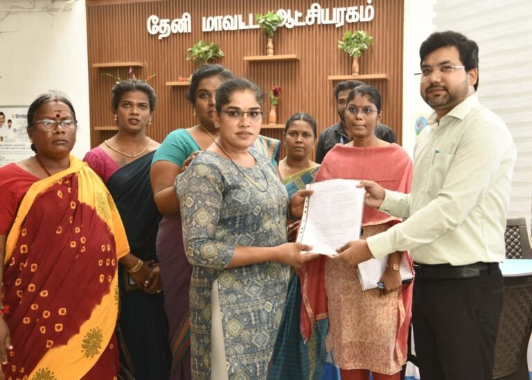 தேனி திருநங்கைகளுக்கான குறைதீர்க்கும் நாள் கூட்டம்.