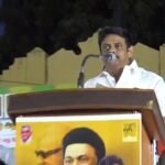 முருக பக்தர்கள் மாநாட்டில் அண்ணா பெரியாரை, கொச்சைப்படுத்தி பேசி இருக்கிறார்கள்.