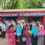 திண்டுக்கல் பேகம்பூர் சுற்றியுள்ள பகுதியைச் சேர்ந்த பொதுமக்கள் தெற்கு காவல் நிலையத்தில் குவிந்ததால் பரபரப்பு