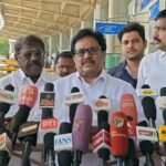 காங்கிரஸ் மூத்த தலைவர் திருநாவுக்கரசர் செய்தியாளர்களை செய்தியாளர் சந்திப்பு.