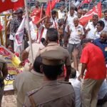 மத்திய அரசைக் கண்டித்து, சிஐடியூ போராட்டம்