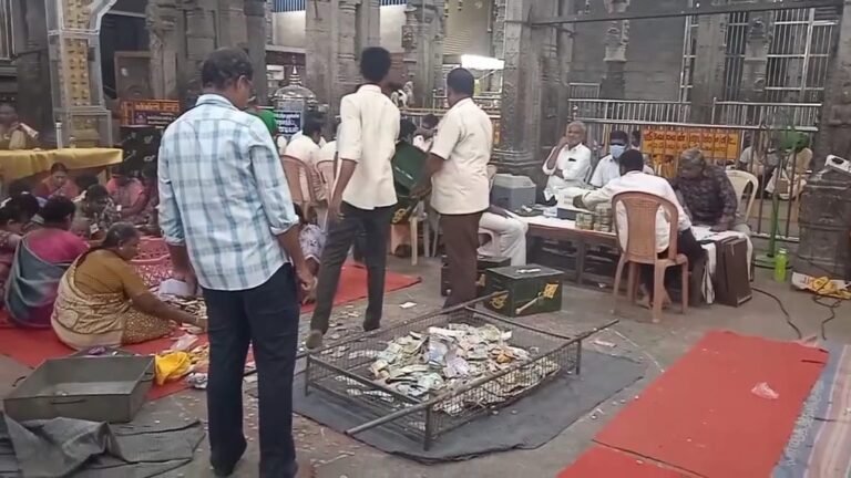 திருப்பரங்குன்றம் கோவில் உண்டியல் திறப்பு.