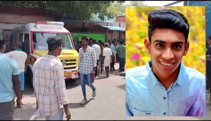 சாலை விபத்தில், கல்லூரி மாணவர் பலி: