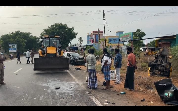 ஆட்டோ மீது கார் மோதி விபத்து