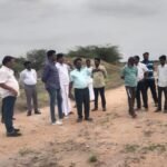 காரியாபட்டியில் நீதிமன்றத்திற்கு நிரந்தர கட்டிடம் கட்டுவதற்கு இடம் தேர்வு செய்யும் பணி நீதிபதி ஆய்வு :