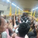 நள்ளிரவில் பேருந்து கிடைக்காமல் பயணிகள் கடும் அவதி அதிக அளவு பேருந்து இயக்க பொதுமக்கள் கோரிக்கை: