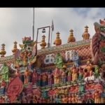 கோயிலில் தேசீயக் கொடி.