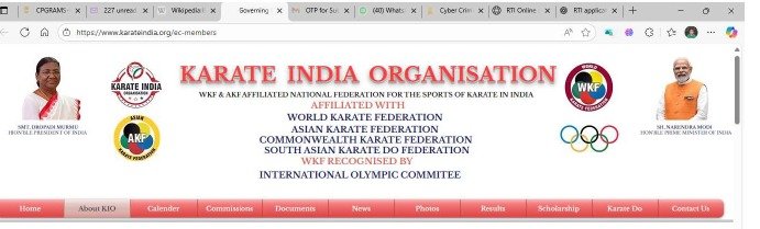 KIO (KARATE INDIA ORGANISATION) என்ற பெயரில் கோடிகணக்கில் ஊழல் செய்து வரும் கராத்தே கம்பனி.
