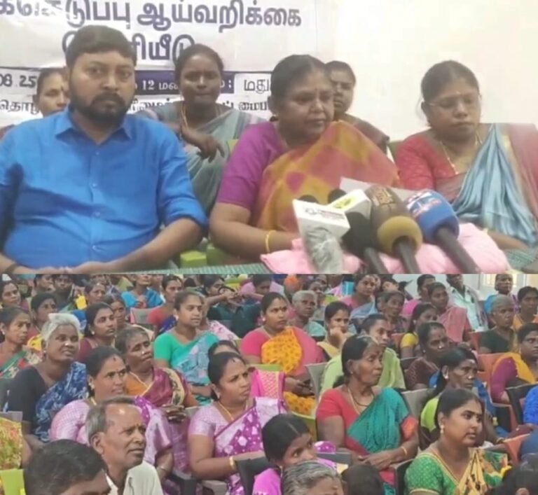 தமிழகத்தில் எங்கெல்லாம் காலனி வீடுகள் உள்ளதோ அங்கெல்லாம் பட்டாக்கள் வழங்கப்படாமல் உள்ளது என முன்னாள் சட்டமன்ற உறுப்பினர் பாலபாரதி மதுரையில் பேட்டி: