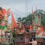 நிலக்கோட்டை ஒன்றியத்தில் 112 விநாயகர் சிலைகளுடன் ஊர்வலம் மேளதாளம் முழங்க வானவேடிக்கையோடு பக்தி பரவசம்