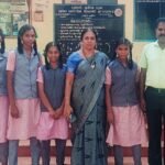 மாணவிகளுக்கு எம்.எல்.ஏ. வாழ்த்து.