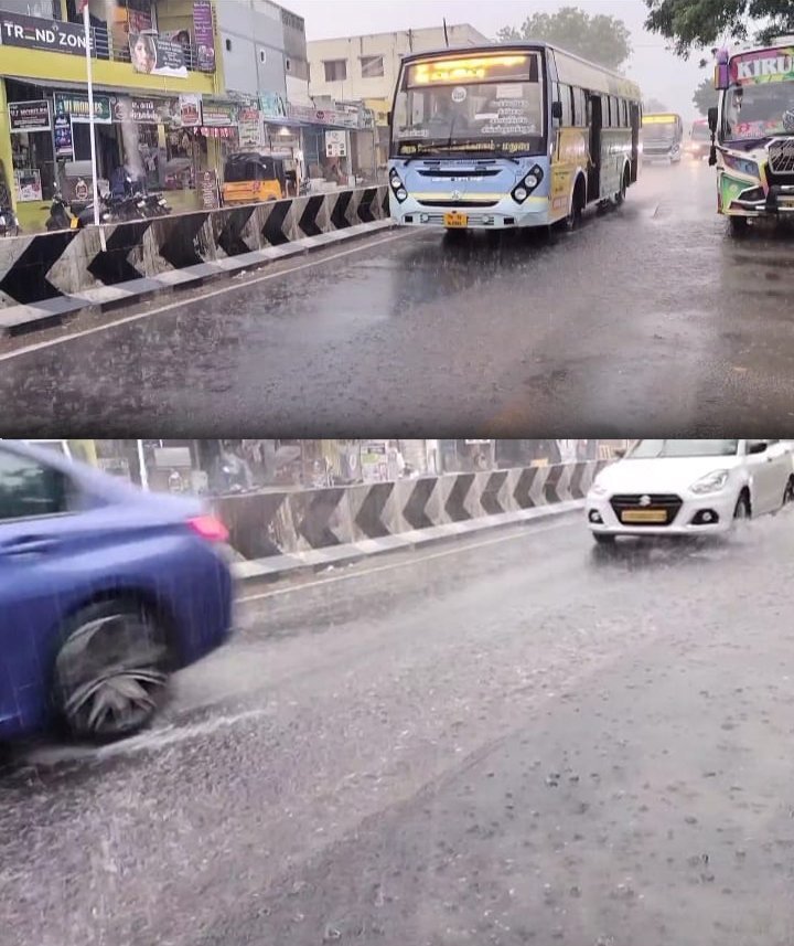 மதுரை மாவட்டத்தில் பலத்த மழை !