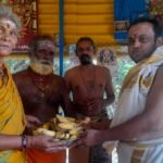 சோழவந்தான் மீனாட்சி சொக்கநாதர் ஆலயத்தில் நந்தி பகவான் பிரதிஷ்டை விழா நடைபெற்றது :