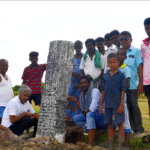 ஆதனப்பட்டியில் சோழர் காலத்தைய திருநாமத்துக்காணி கல்வெட்டுடன் நான்முக சூலக்கல் கண்டுபிடிப்பு !