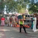 மதுரை சரவண பொய்கையில் பேரிடர் மீட்பு ஒத்திகை.