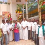 அலங்கா நல்லூர் அருகே வ.உ.சி சிலைக்கு, சோழவந்தான் எம்.எல்.ஏ.வெங்கடேசன் மாலை அணிவித்து மரியாதை செலுத்தினார்.