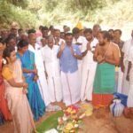 பாலமேடு அருகே ரூ.3.60 கோடியில் புதிய பாலம் கட்ட பூமி பூஜை - எம்.எல்.ஏ வெங்கடேசன் தொடங்கி வைத்தார்.