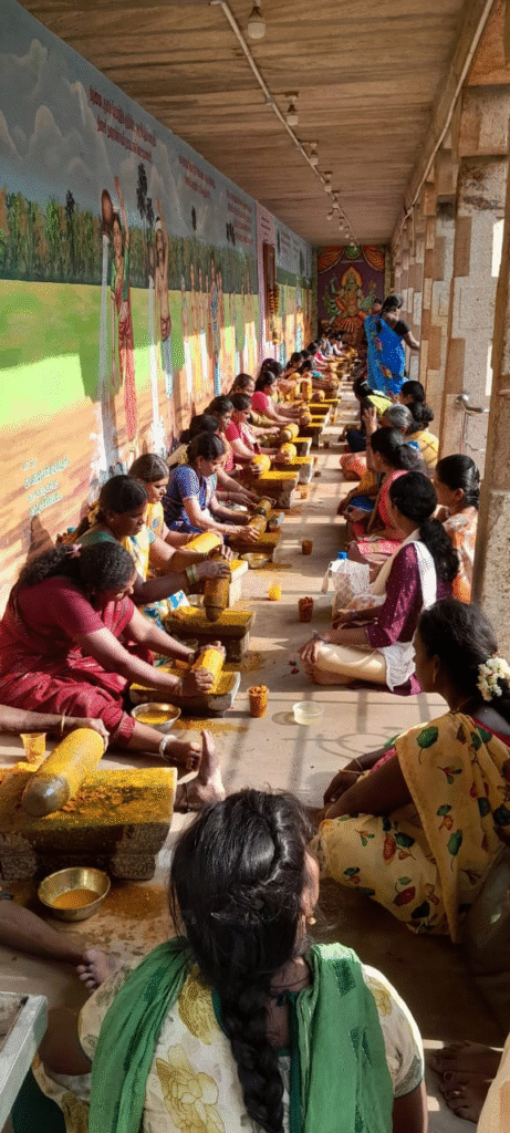 நாட்டரசன் கோட்டை - அருள்மிகு கன்னுடைய நாயகி அம்மன் திருக்கோவில் மஞ்சள் காப்பு வைபவம்.