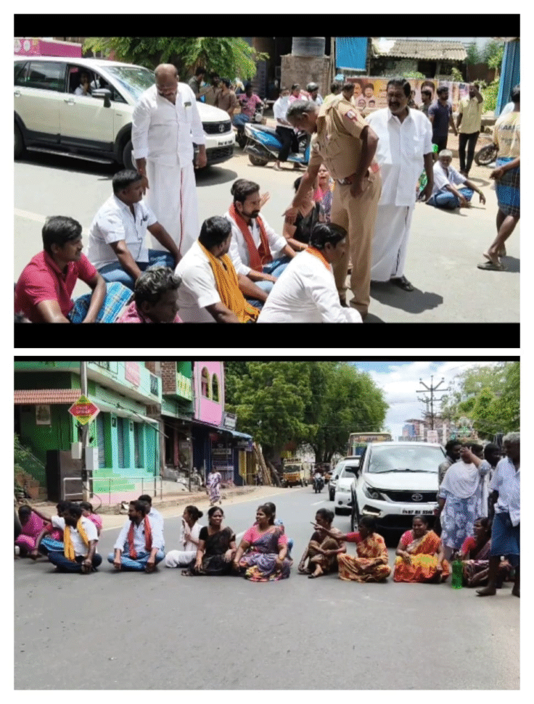 சாலை மறியல் : போக்குவரத்து பாதிப்பு..!