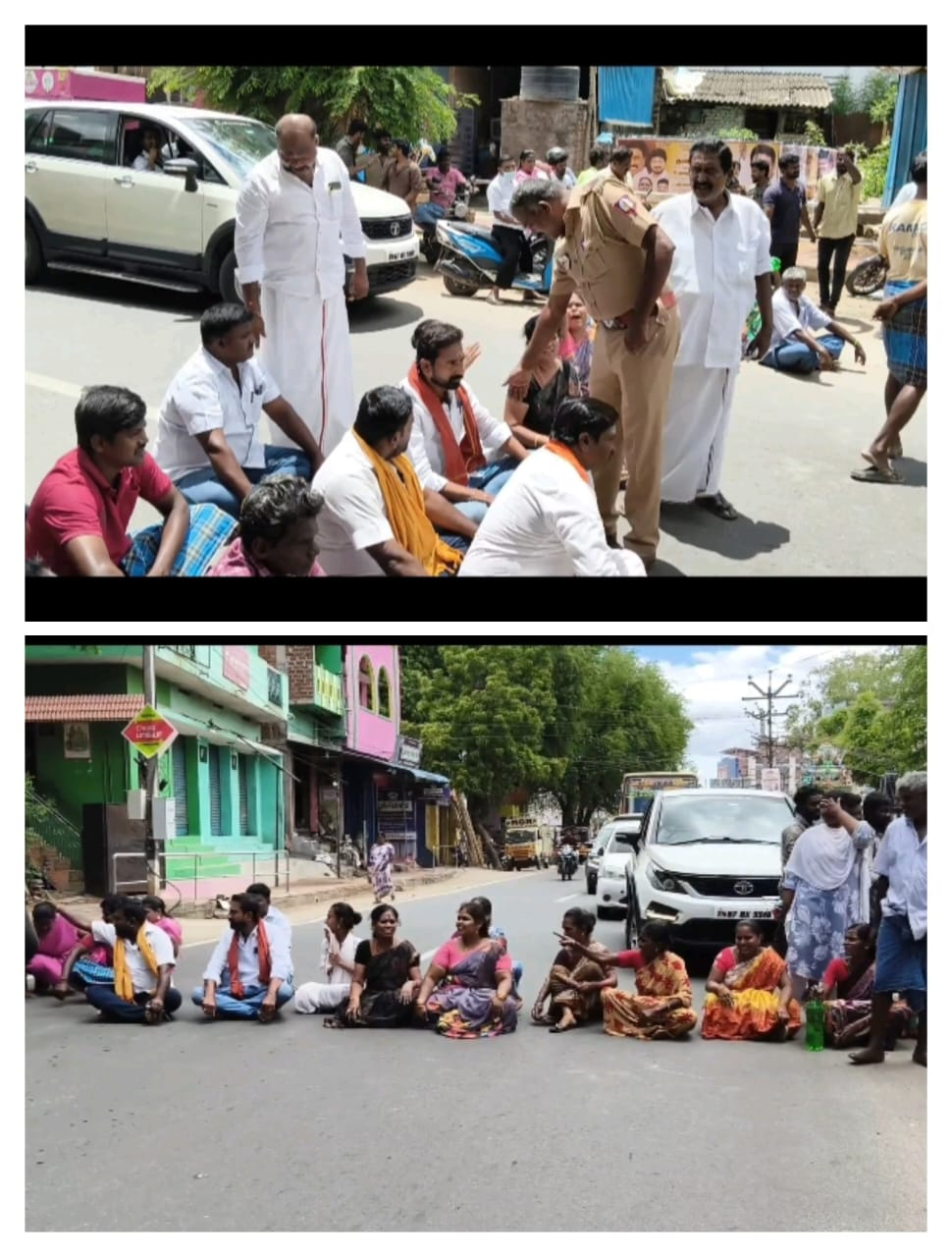 சாலை மறியல் : போக்குவரத்து பாதிப்பு..!