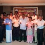 இந்திய கலாச்சார நட்புறவு கழகத்தின் நிர்வாகிகள் கூட்டத்தில் கரூர் சம்பவத்திற்கு மெழுகுவர்த்தி ஏந்தி அஞ்சலி..!