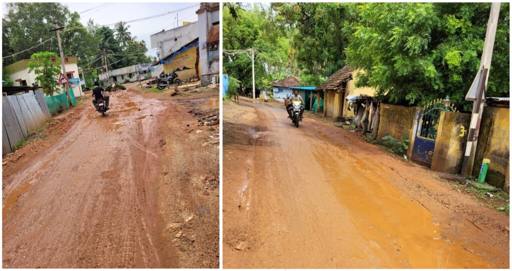 சோழவந்தான் அருகே பல மாதங்களாக சேரும் சகதியமாக உள்ள சாலையை சரி செய்ய கோரிக்கை..!
