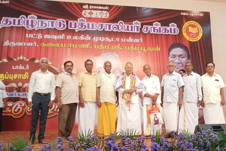 பெருந்துயரத்திலும் கொண்டாட்டமா? எதிர்ப்பில் நடைபெற்ற நல்லி குப்புசாமிசெட்டியின் பாராட்டுவிழா