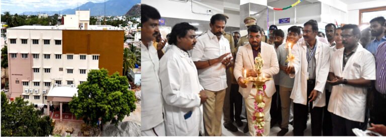 மாண்புமிகு தமிழ்நாடு முதலமைச்சர் திரு.மு.க.ஸ்டாலின் அவர்கள், மருத்துவம் மற்றும் மக்கள் நல்வாழ்வுத்துறையின் சார்பில் பழனி மாவட்ட தலைமை மருத்துவமனையில் ரூ.9.00 கோடி மதிப்பீட்டில் கட்டப்பட்டுள்ள தாய் வார்டு, அறுவை சிகிச்சை மற்றும் அறுவை சிகிச்சைக்கு பின் கவனிப்புப்பிரிவு கட்டடங்களை சென்னை தலைமைச் செயலகத்திலிருந்து காணொளிக் காட்சி வாயிலாக இன்று(06.10.2025) திறந்து வைத்தார்.