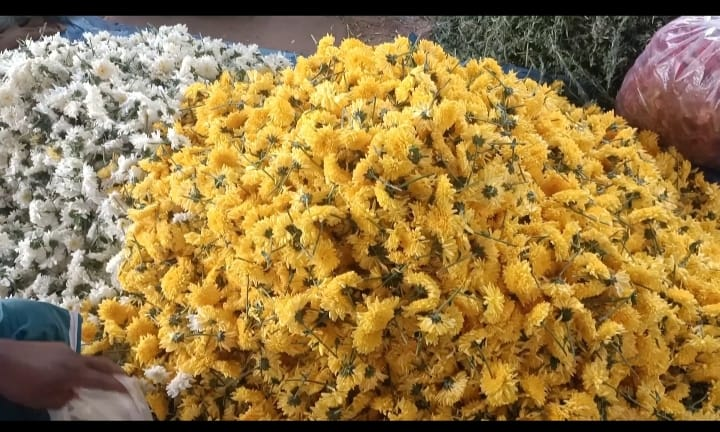 பூக்கள் விலை கடும் உயர்வு...