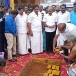 தோப்பூரில் அடிக்கல் நாட்டு விழா.