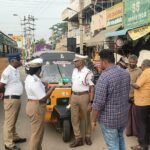 பழனியில் போக்குவரத்து துறையும் ட்ராபிக் காவல்துறை இணைந்து பெர்மிட் இல்லாத ஆட்டோக்களை பறிமுதல் செய்தனர்