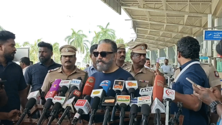 மேகதாது பிரச்சனை எனது சிறு வயது முதல் நடந்து கொண்டிருக்கிறது எனது தாடி வெள்ளை ஆகிவிட்டது தண்ணீர் கருப்பாயிவிட்டது. கமல்ஹாசன் எம்.பி: