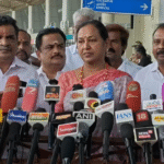 எஸ்.ஐ.ஆருக்கு தேர்தல் ஆணையம் தான் உறுதியாக நிலைப்பாடை எடுத்து ஜனநாயக நாட்டில் ஜனநாயக முறைப்படி தேர்தல் நடக்க வேண்டும் - மதுரை விமான நிலையத்தில் தே.மு.தி.க.பிரேமலதா விஜயகாந்த் பேட்டி..