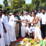 மணி மண்டபம்: பூமி பூஜை.