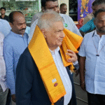 மதுரை விமான நிலையம் வந்த இலங்கை முன்னாள் அதிபர் ரனில் விக்ரமசிங்கே -பலத்த பாதுகாப்பு...