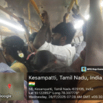 ஆபத்தான முறையில் பயணம் செய்யும் மாணவர்கள் மற்றும் பொதுமக்கள்...