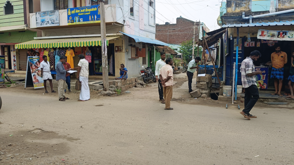 சோழவந்தானில் ஆக்கிரமிப்புகளை அகற்றுவதான அளவீடு பணிகள் மீண்டும் துவக்கம்...