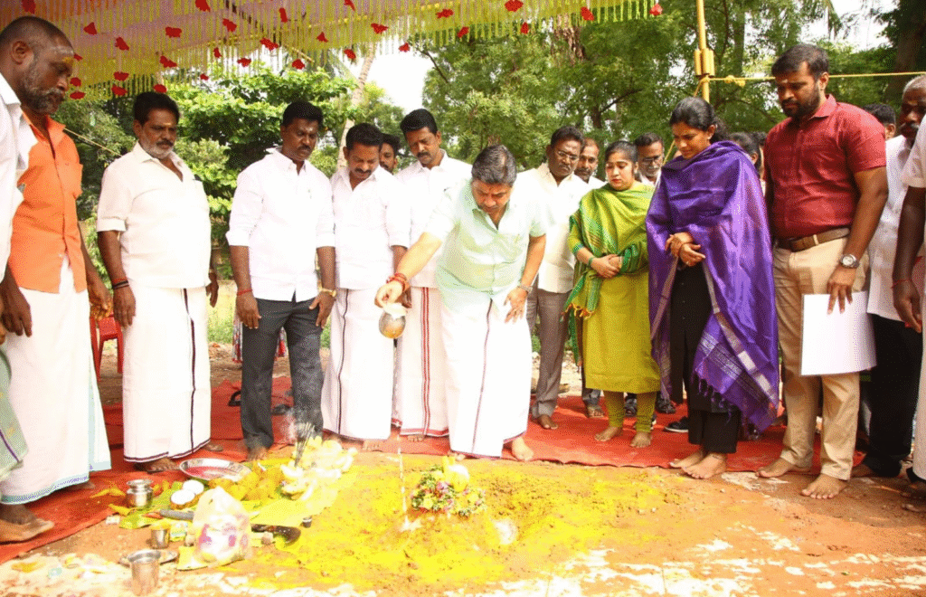 கூடுதல் கட்டிடம்: பூமி பூஜை: