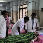 போக்குவரத்துறை அமைச்சர் , காயமடைந்தவர்களுக்கு ஆறுதல்