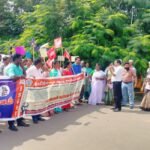 தமிழ்நாடு அரசு ஊழியர் சங்கம் சார்பில் கோரிக்கைகளை வலியுறுத்தி மறியல் போராட்டம்..