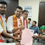 பழனி: தமிழக வெற்றி கழகம் சார்பில் டாக்டர் பிரவீன் வேட்புமனு தாக்கல்