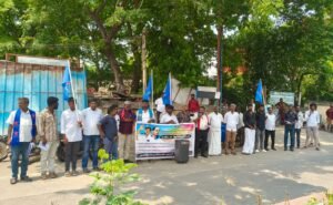மாணவர்களுக்குக் கட்டண நெருக்கடி: பழனி திருக்கோவில் தொழில்நுட்பக் கல்லூரி நிர்வாகத்தைக் கண்டித்து தமிழ்புலிகள் கட்சி சார்பில் பெருந்திரள் கண்டன ஆர்ப்பாட்டம்!