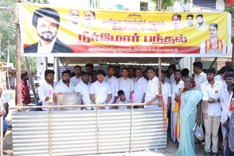 பழனியில் தவெக சார்பில் கோடைகால நீர்மோர் பந்தல் திறப்பு: பொதுமக்கள் நெகிழ்ச்சி!